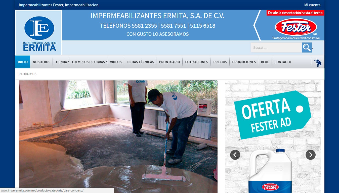 Impermeabilizantes Ermita | ISA Soluciones